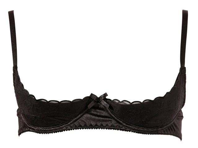 Sexy BH med Åpne Skåler - Svart