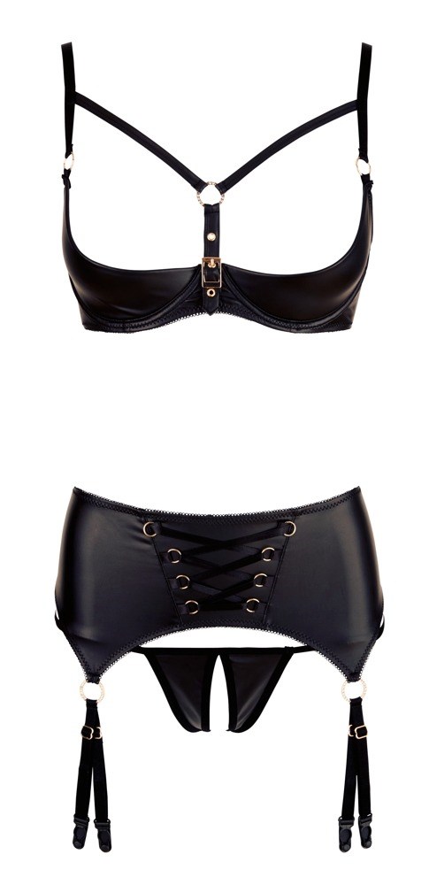 Half-Cup Bra & Suspender Belt