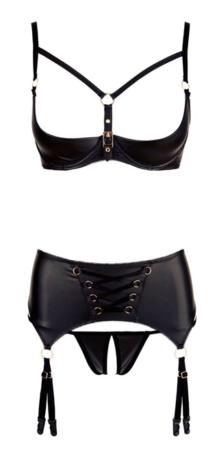 Half-cup Bra & Suspender Belt