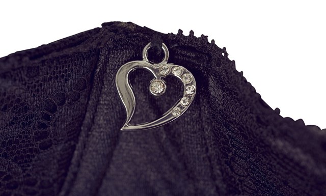 Plussize Suspender Set with Half-Cup Bra