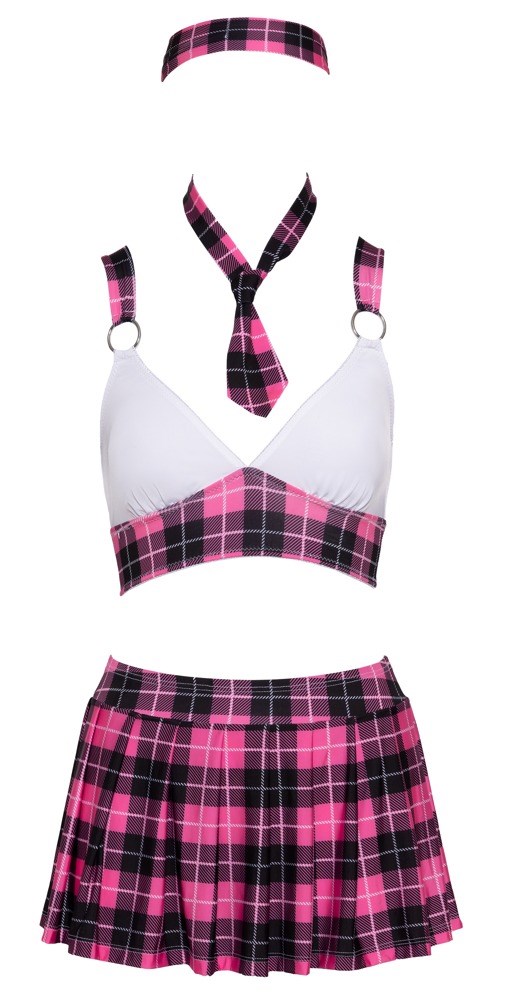 School Uniform Costume – Skirt, top, tie & headband