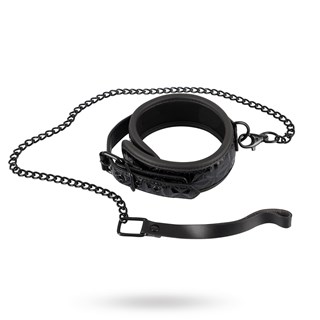 Collar With Lease Black