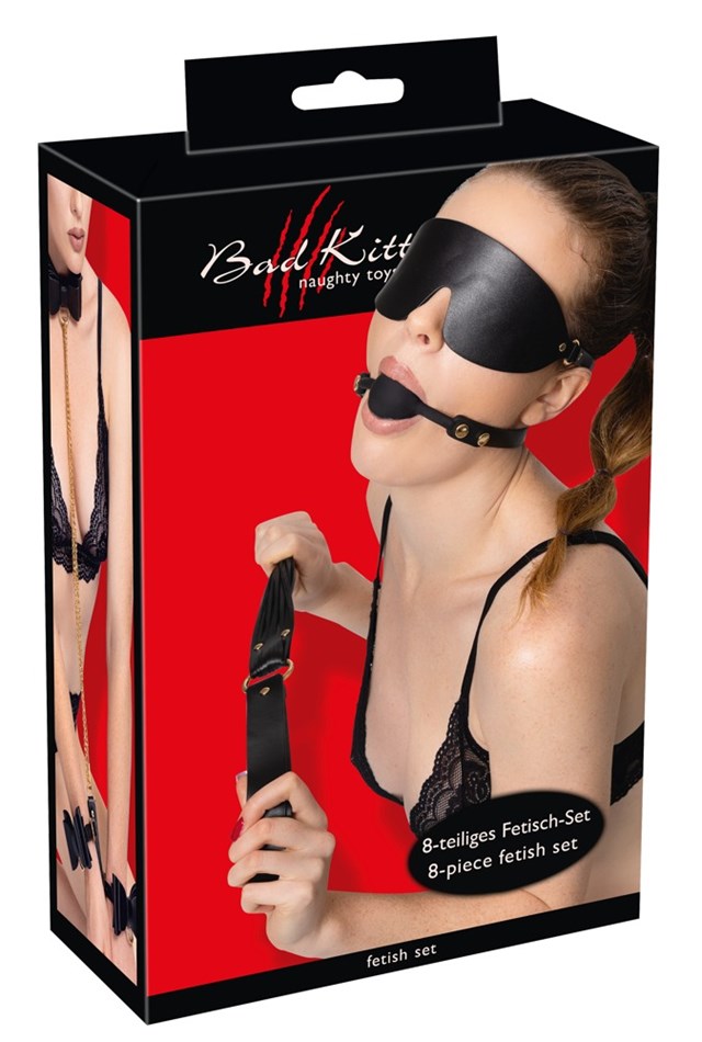 7-delt Bondage-sett med oppbevaringsveske