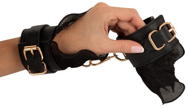 Bondage Set - choker with leash and handcuffs