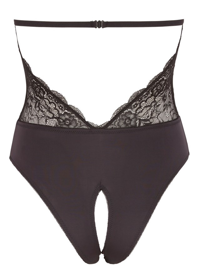 Halterneck Body med Åpent Skritt