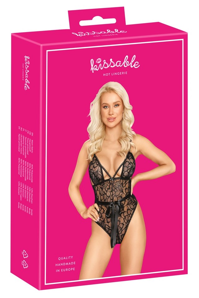 Lace body - black