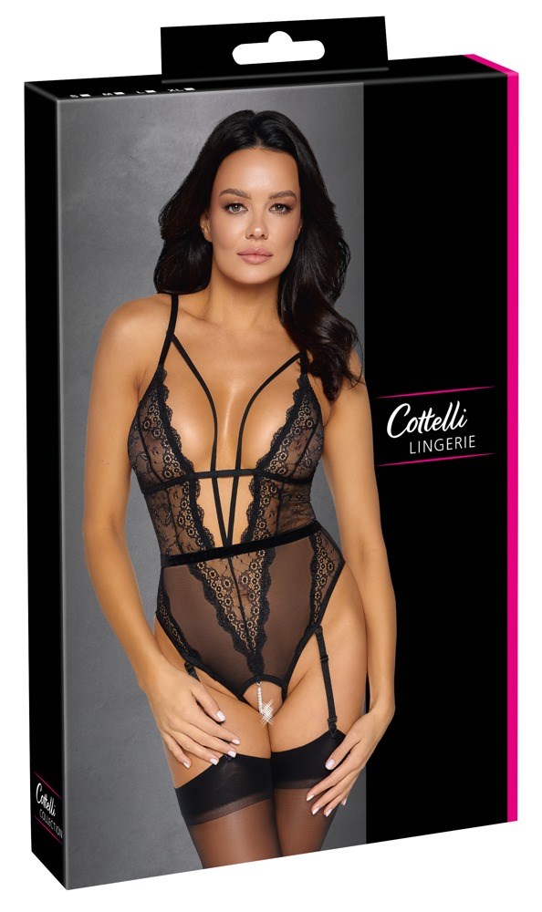 BLACK CROTCHLESS STRING BODY