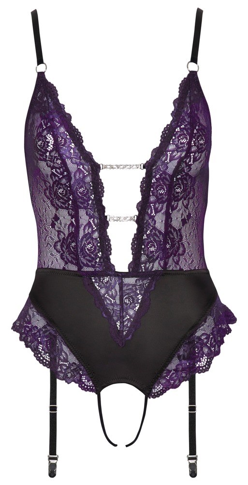 Black/Purple Body with suspenders