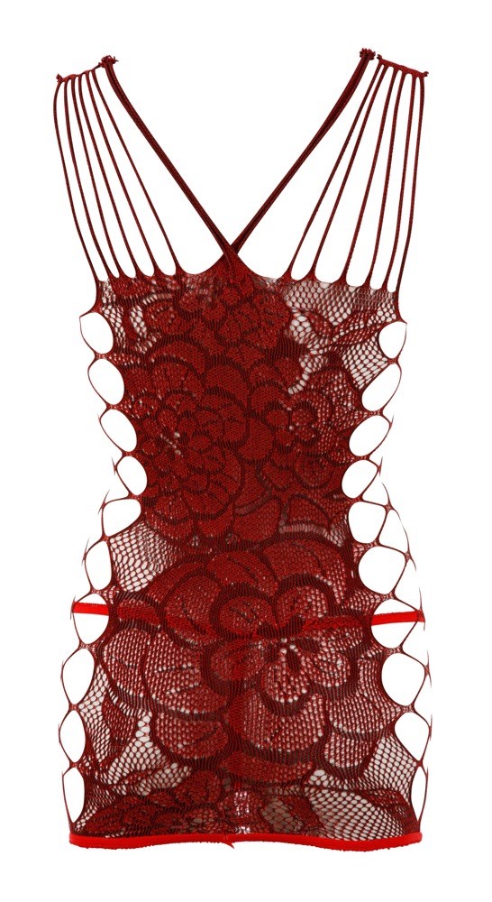Red Net Dress - Onesize