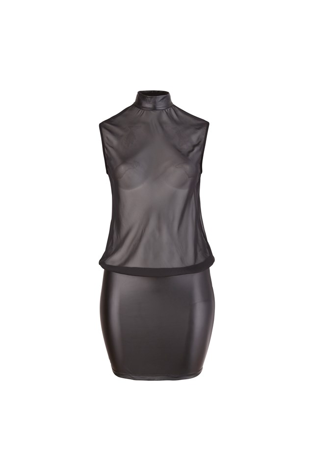 Plussize See-Thru Mini Dress