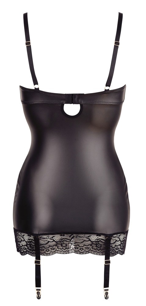 Kjole med Åpne Skåler & Strømpebånd