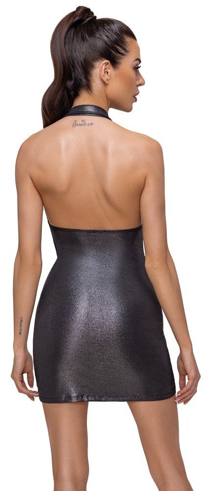 Dress with deep neckline - Silver