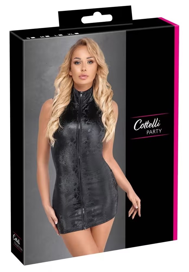 Black party Dress Snake Zip