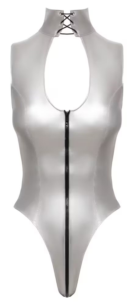 Sleeveless vinyl body - Silver