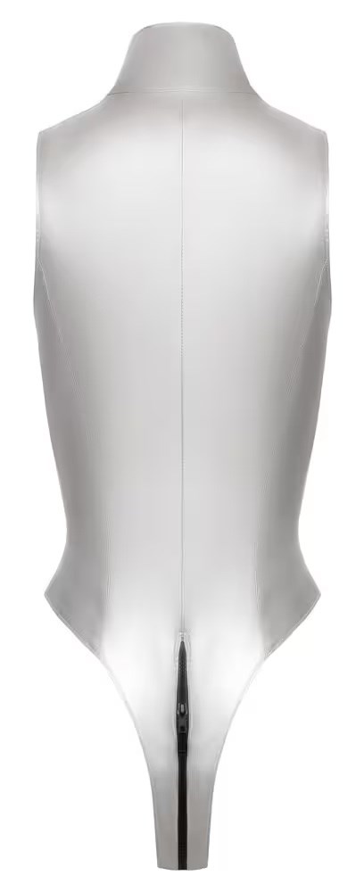 Sleeveless vinyl body - Silver