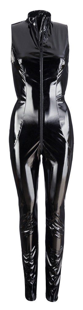 Vinyl Jumpsuit with Zip