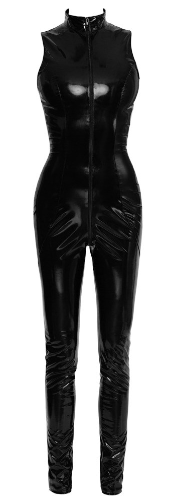 Vinyl Jumpsuit with Zip