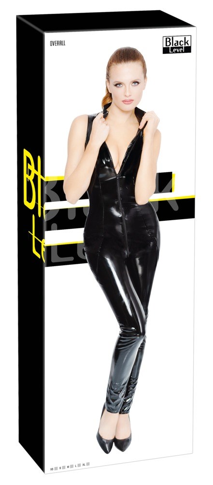 Vinyl Jumpsuit with Zip