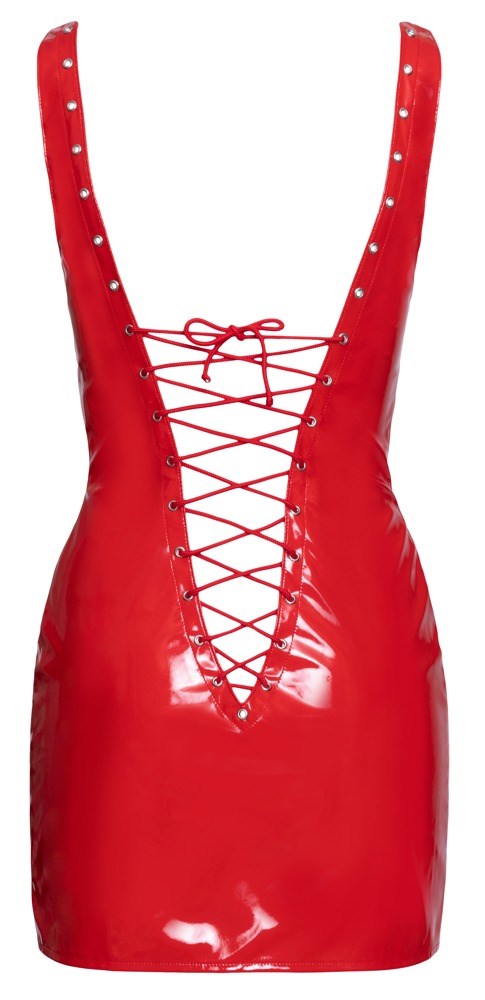 Vinyl Dress Red