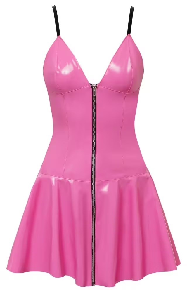Pink Vinyl Dress
