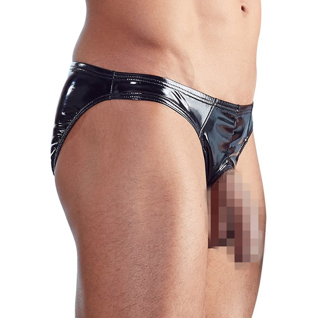 Men's Peek-A-Boo Vinyl Briefs