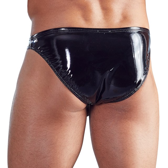 Men's Peek-A-Boo Vinyl Briefs