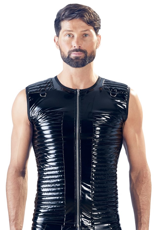 Biker Vinyl Shirt for Men