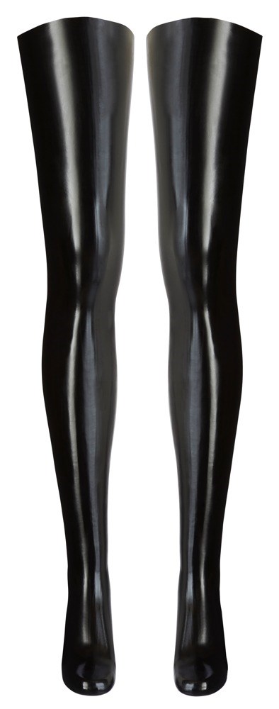 Svarta Latex Strømper