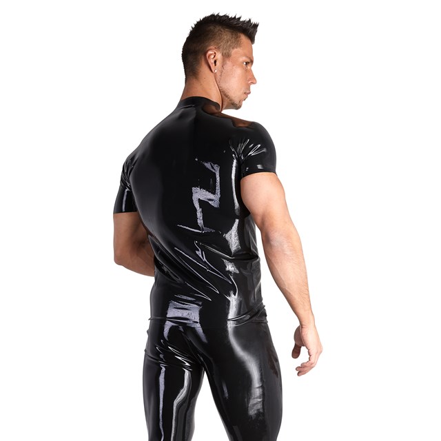 Latex T-shirt Med Dragkedja