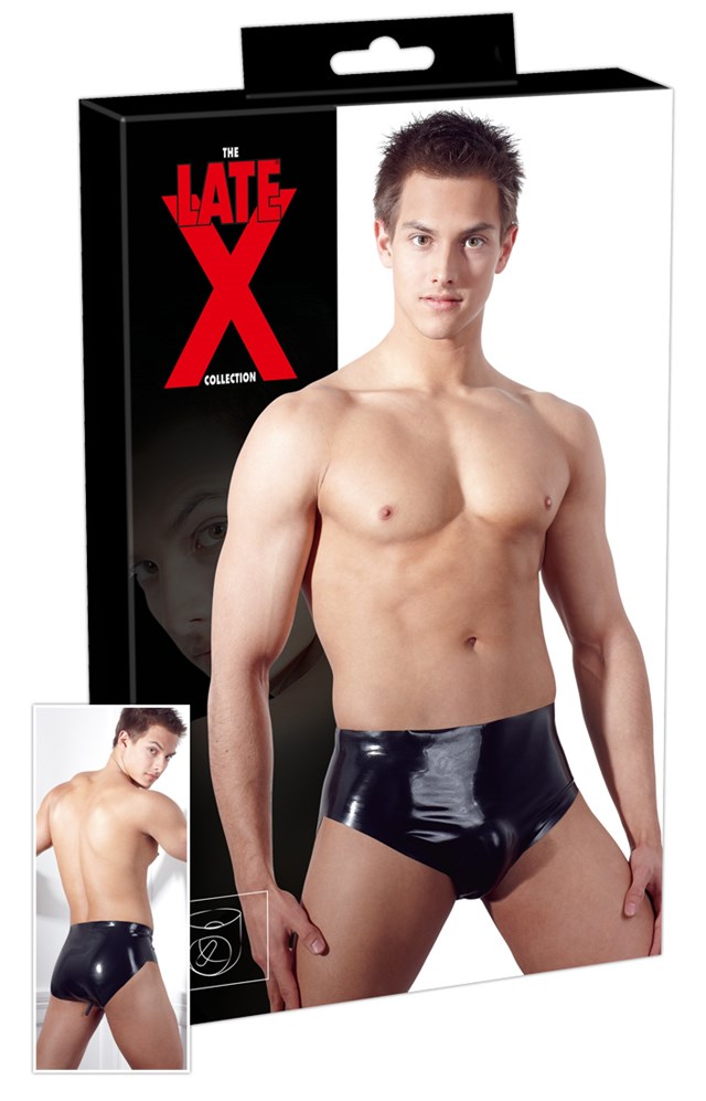 Latex Truse med Analplugg