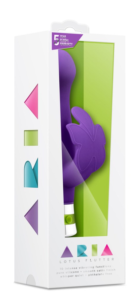 Aria Lotus Flutter Plum 10 Vibrasjonsfunksjoner