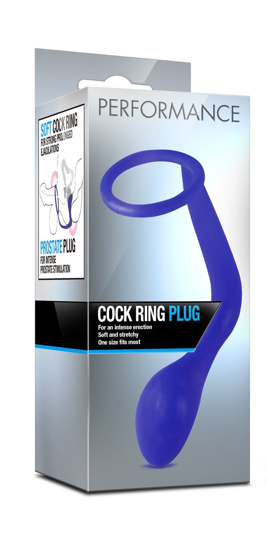Performance Indigo - Analplugg med Penisring