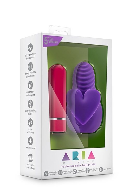 Aria Mi Vibe Plum - Oppladbar Fingervibrator