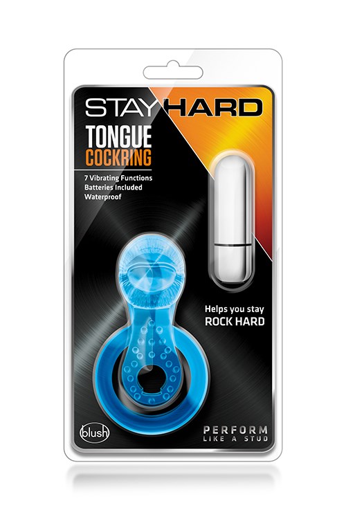 Stay Hard Tongue Blue C-ring
