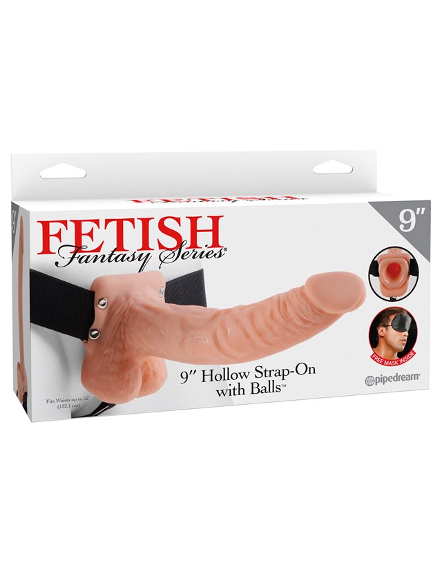 23 cm Hollow Strap-On with Balls