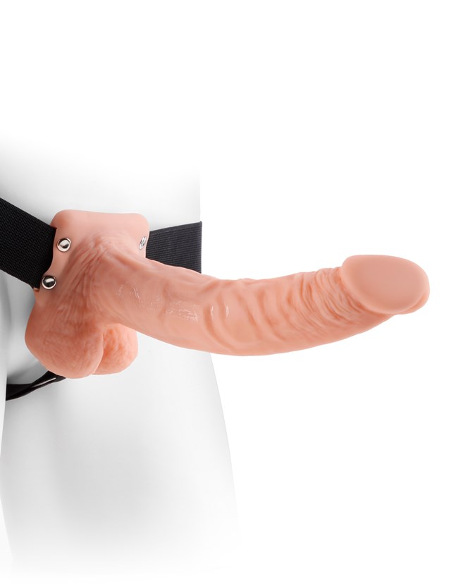 23 cm Hollow Strap-On with Balls