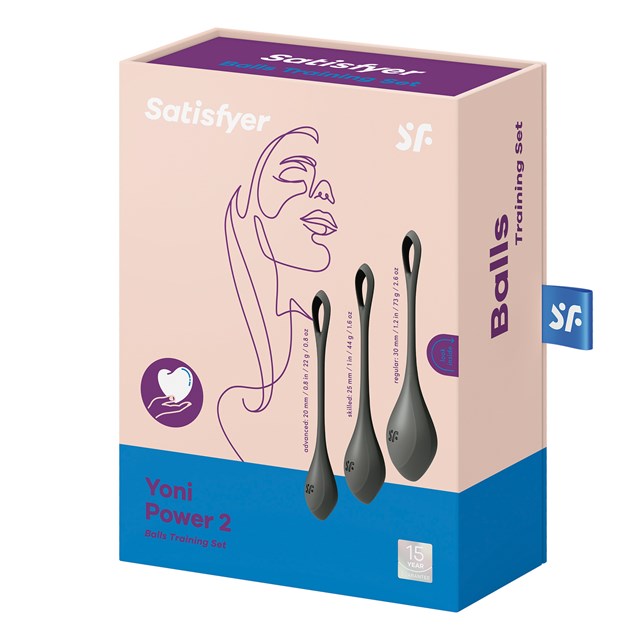 Yoni Power 2 Balls Training Set - Svart