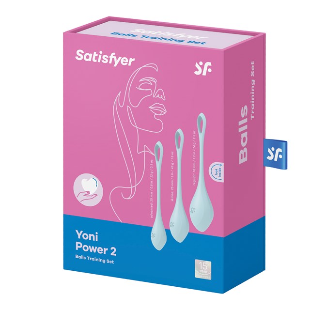 Yoni Power 2 Balls Training Set - Blå