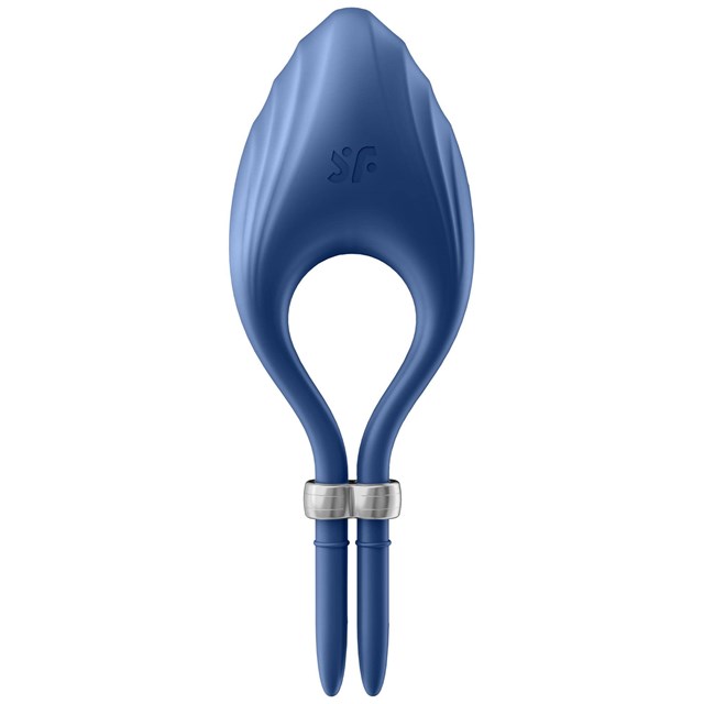 SATISFYER DUELIST RING VIBRATOR - MØRK BLÅ