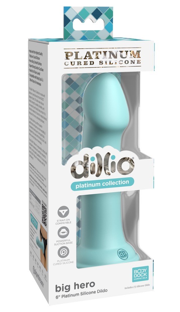 Big hero dildo - turquoise
