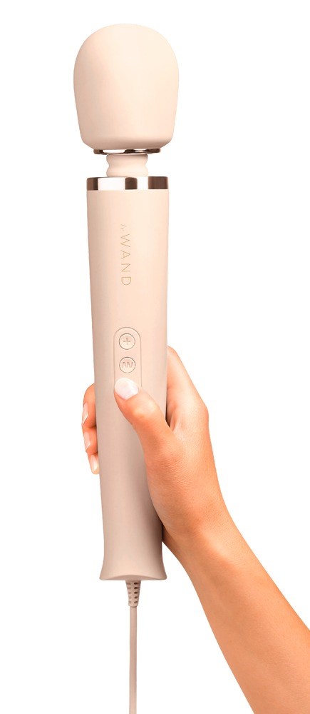 Powerful Plug-In Vibrating Massager - Hvit