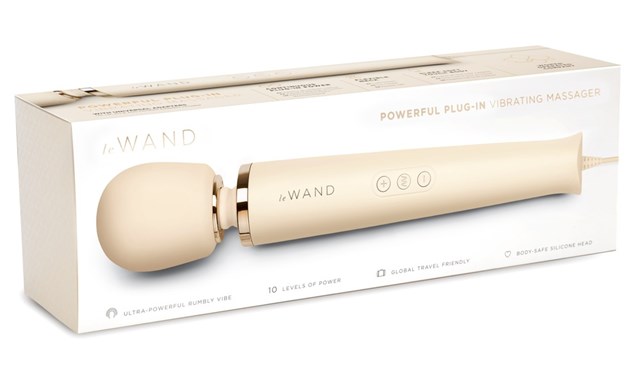 Powerful Plug-In Vibrating Massager - Hvit