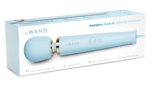 Powerful Plug-In Vibrating Massager - Blå