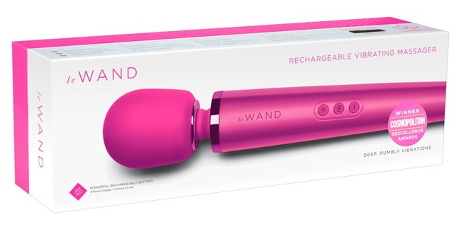 Powerful Plug-In Vibrating Massager - Pink