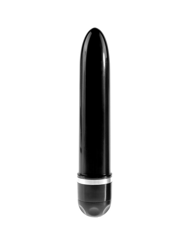 Stiffy Vibrating Dildo 15.5 cm - Black