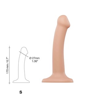 Bøybar Dildo Dual Density Small - 17 Cm