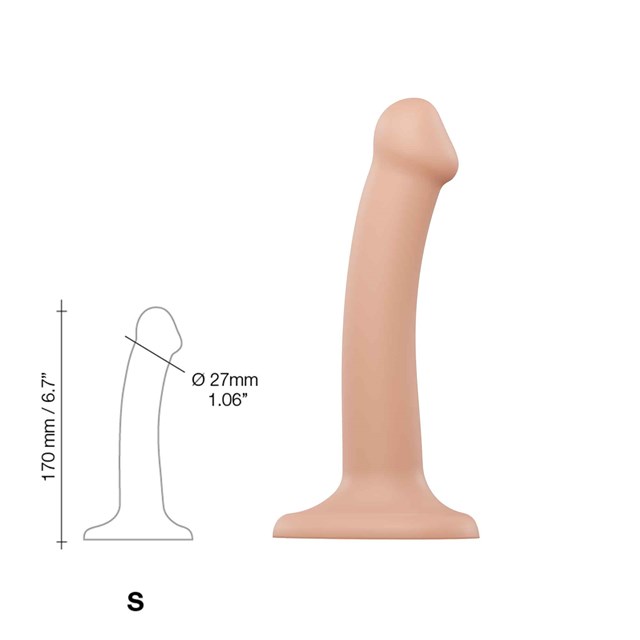 Bøybar Dildo Dual Density Small - 17 cm
