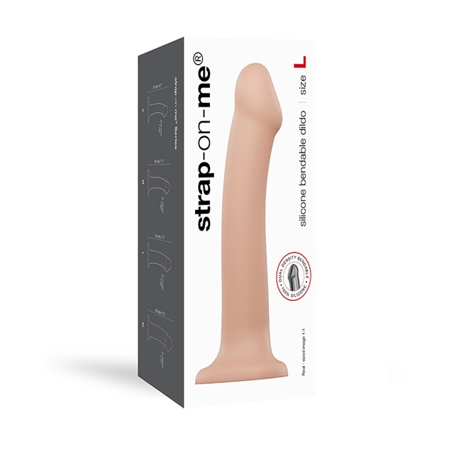 Bøybar Dildo Dual Density Large -19 cm