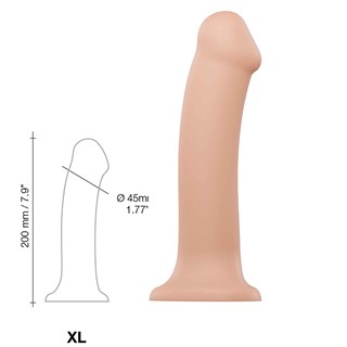 Bøybar Dildo Dual Density Xl - 20 Cm