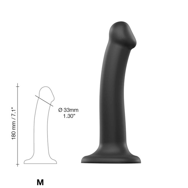 Bøybar Dildo Dual Density Medium - 18 cm